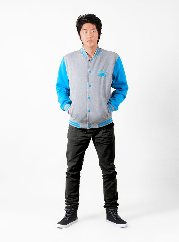 Veste universitaire grise