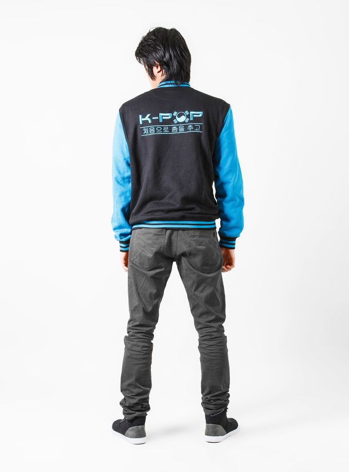 Veste universitaire turquoise
