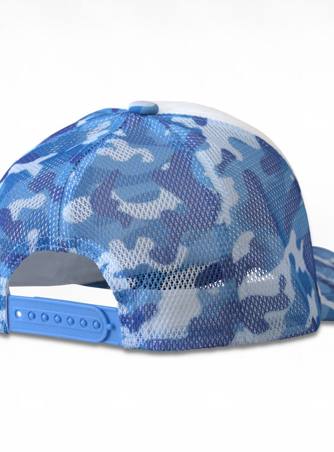 Casquette camo bleue